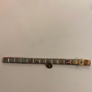 Italian Charm Bracelet with 14 links